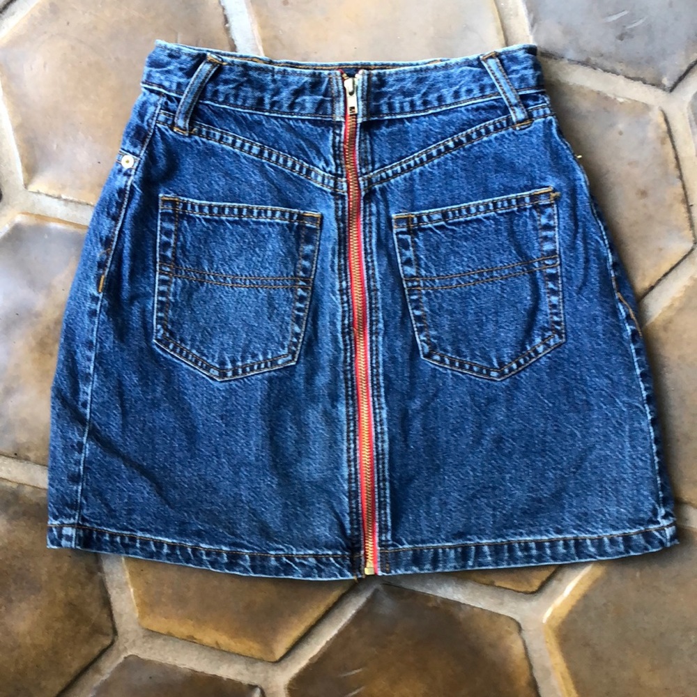 Urban Outfitters BDG jean skirt with red detail